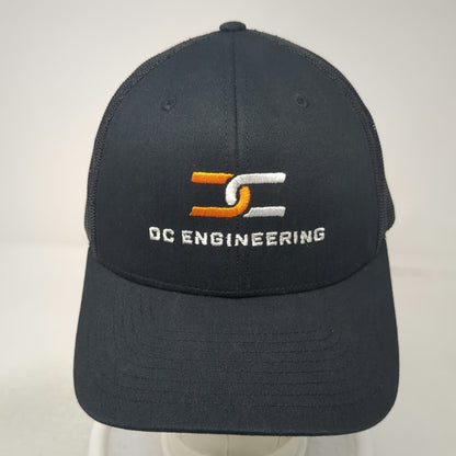 Richardson Trucker Hat Black One Size Mesh Back Snapback OC Engineering Logo