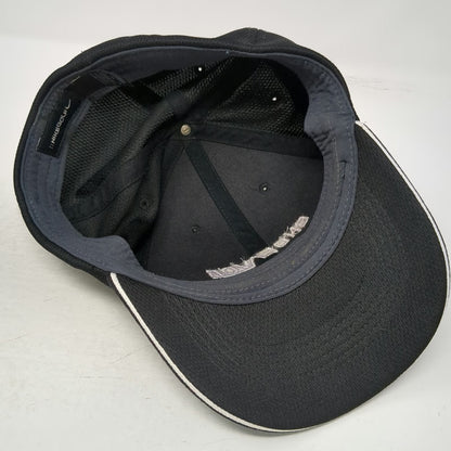 Nike Baseball Cap Black L Endeavor Logo Mesh Breathable Golf Hat Swoosh Fitted