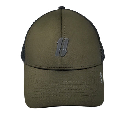 Unbranded Snapback Mesh Back Trucker Hat Brown S/M One Less Do More