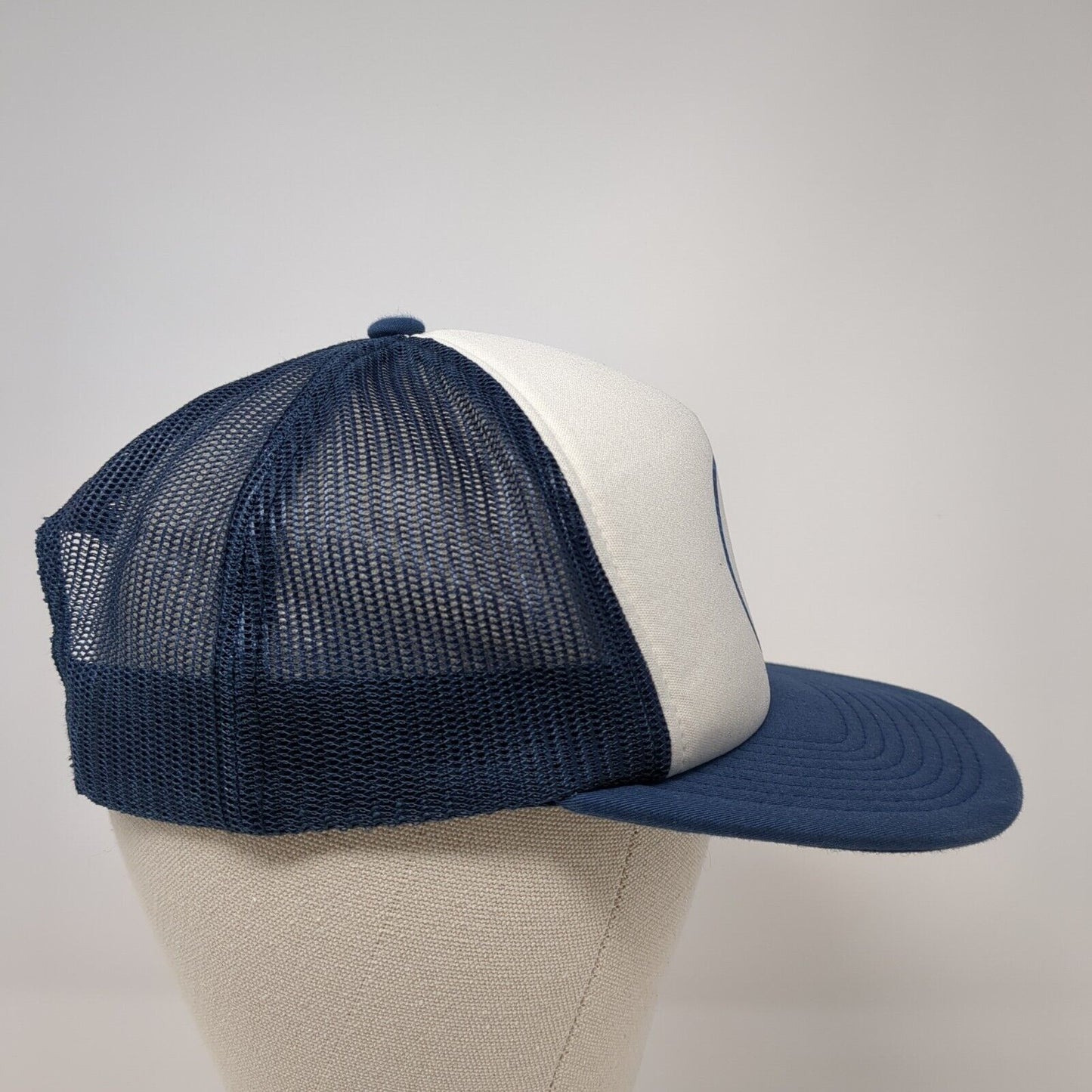 Volcom Snapback Trucker Hat Blue One Size Adjustable Mesh Back 6 Panel