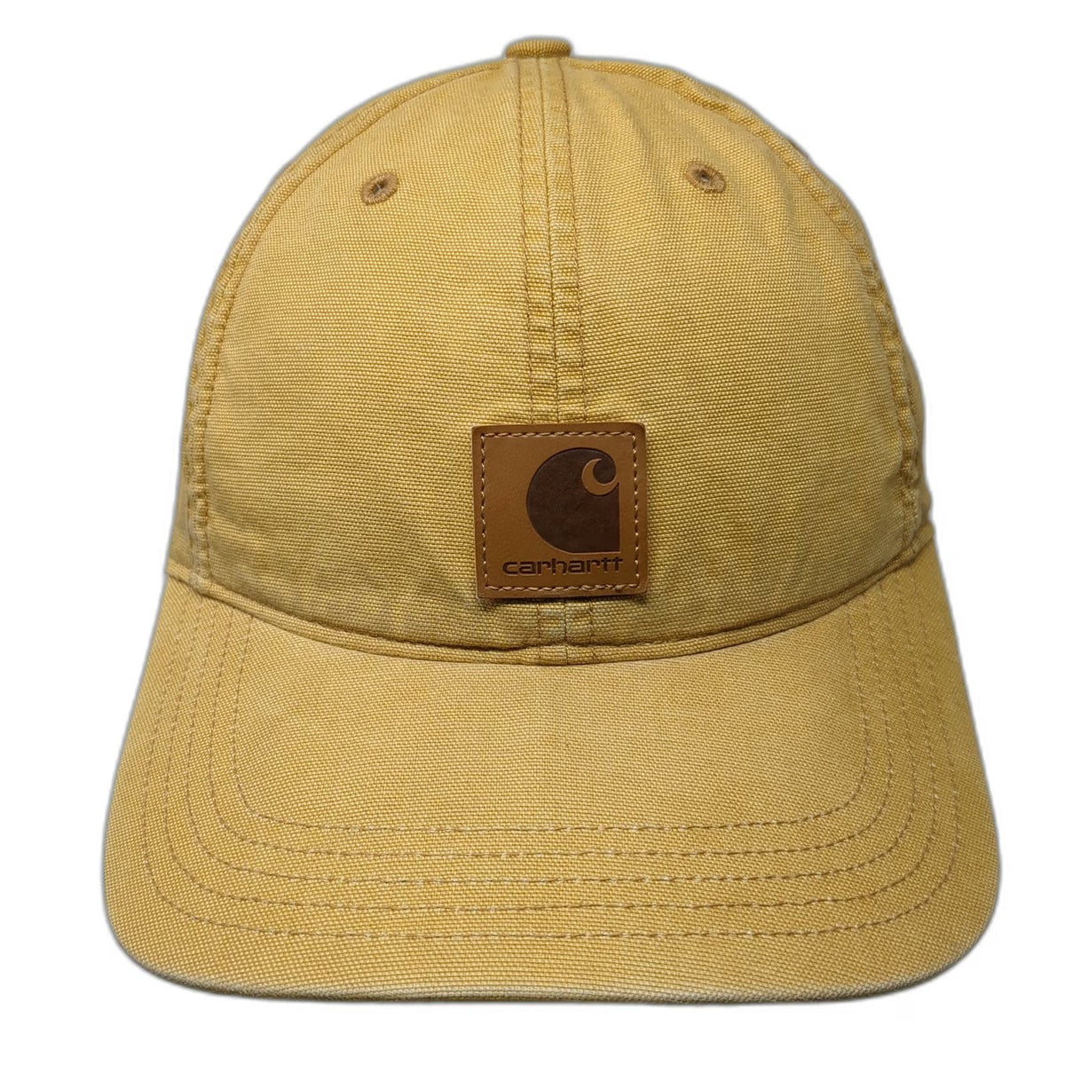 Carhartt Baseball Cap Brown One Size Canvas Patch Logo Embroidered Strapback Hat