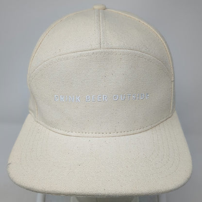 Brist MFG 5 Panel Beige OSFM Snapback Hat Drink Beer Outside 10 Barrel Brewing
