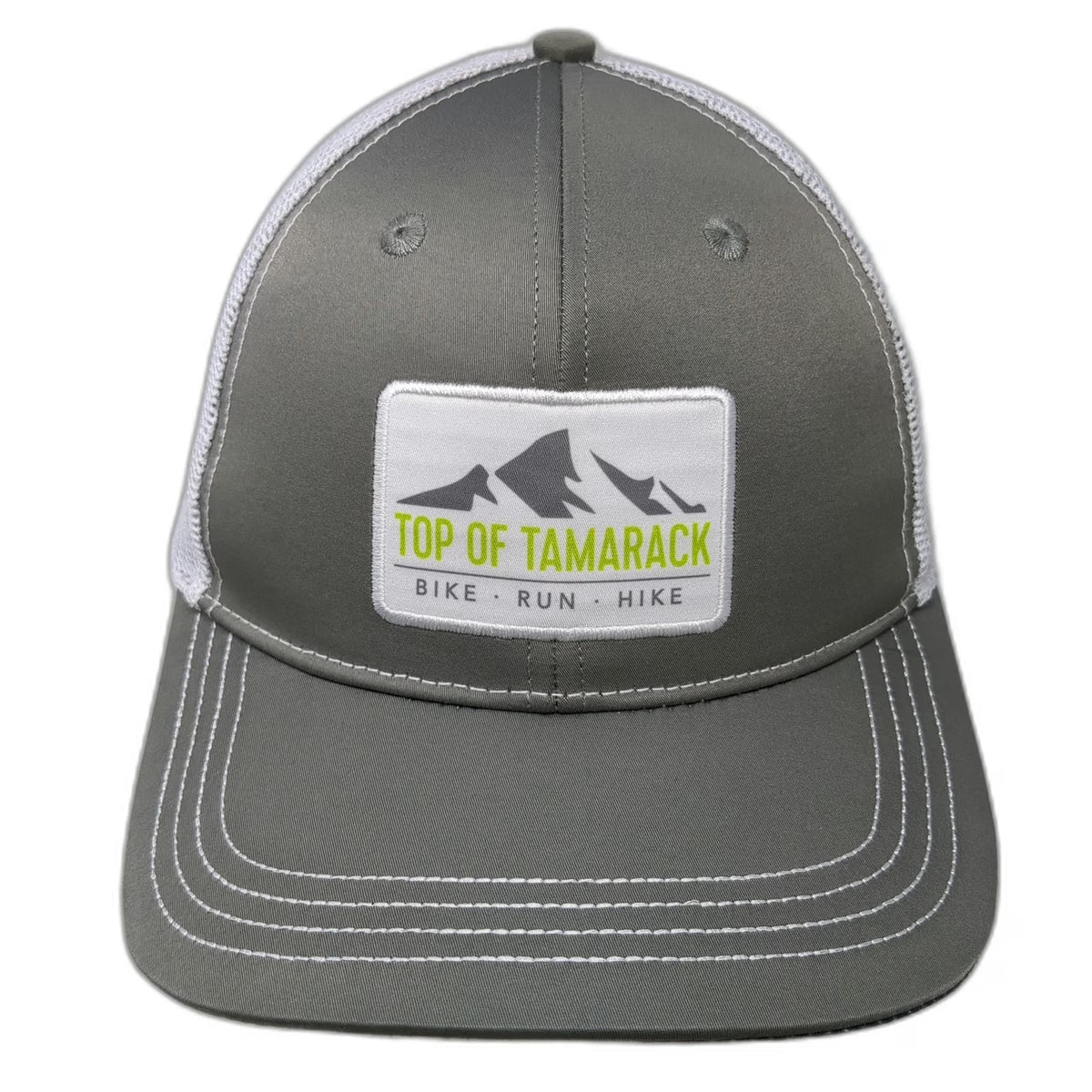 Mentally Strong Trucker Hat Gray One Size Top of Tamarack Mountain Step Forward