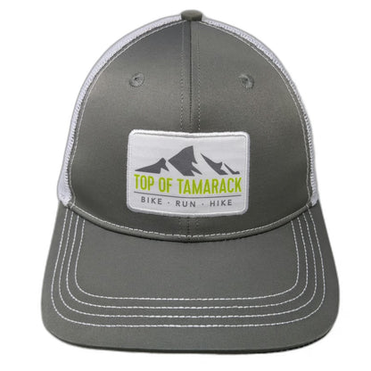 Mentally Strong Trucker Hat Gray One Size Top of Tamarack Mountain Step Forward