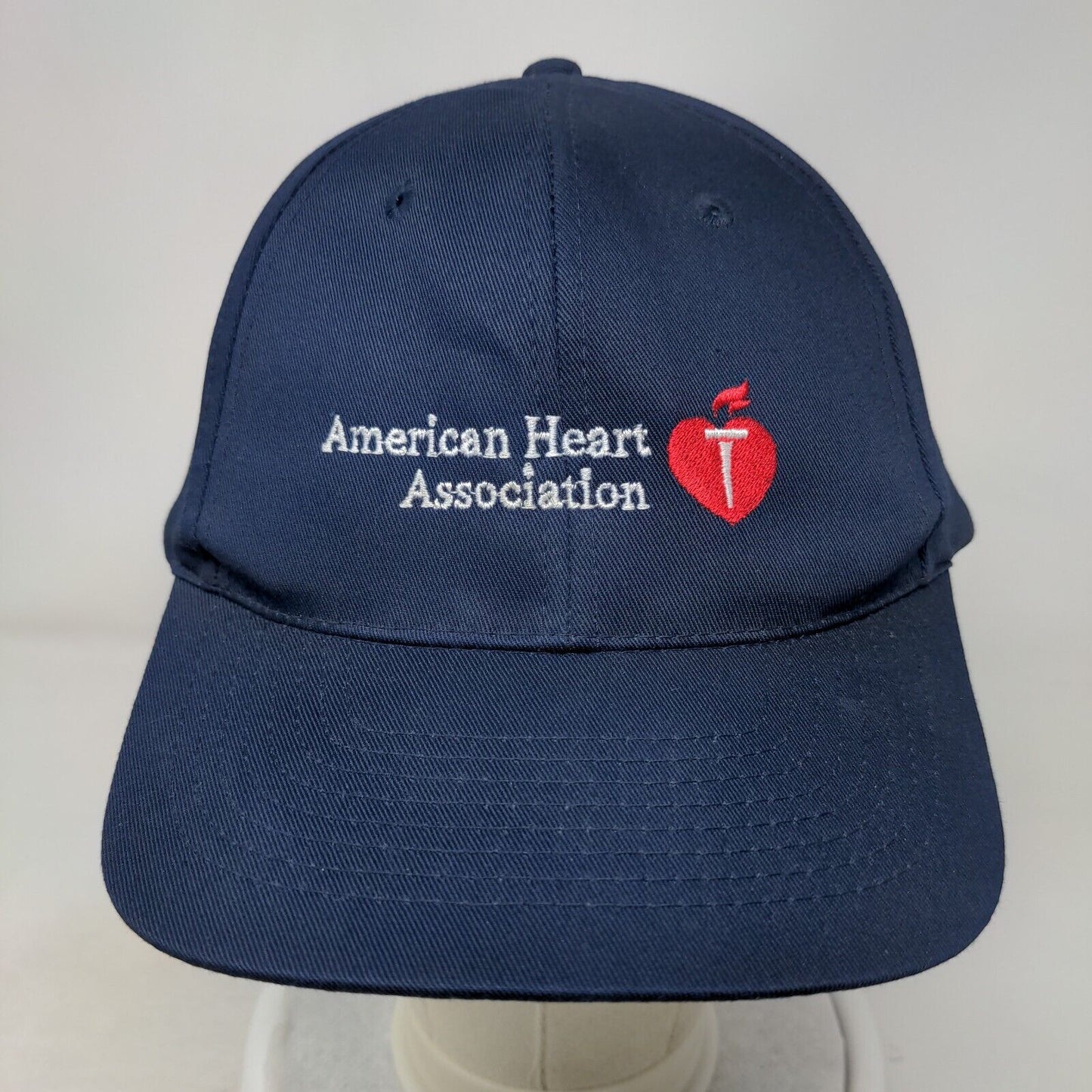 American Heart Association Snapback Hat Blue OSFA Adjustable Embroidered KC