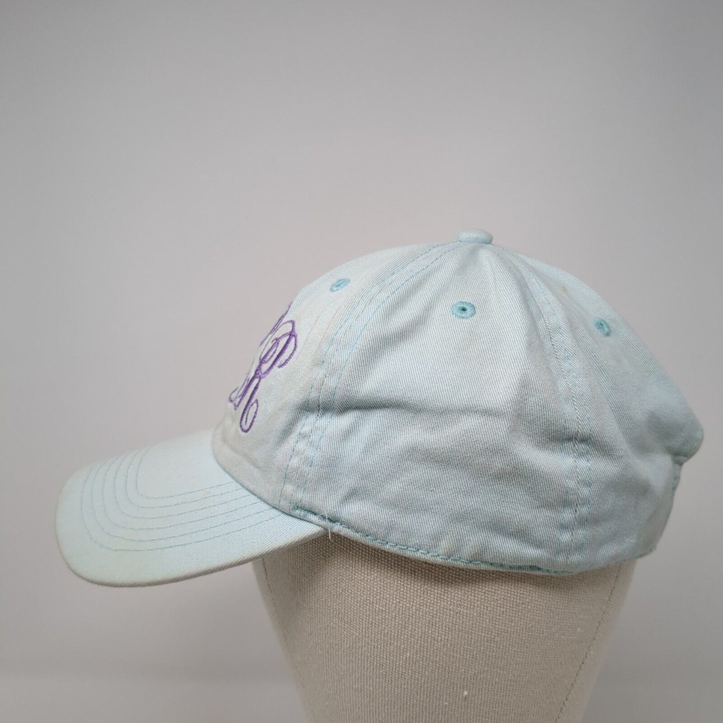 KRR Slideback Hat Blue One Size Adjustable Embroidered Monogram Newhattan Cotton