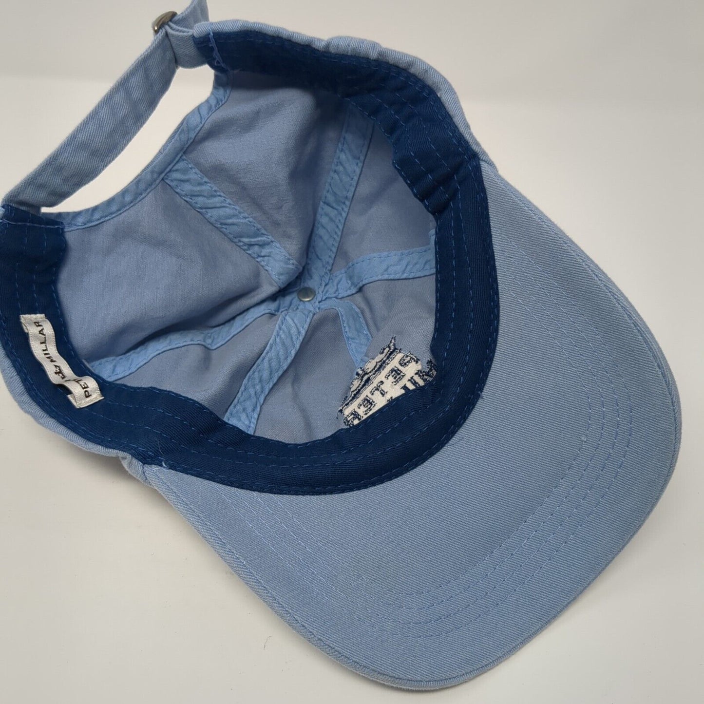 Peter Millar Slideback Hat Blue One Size Embroidered Logo Adjustable