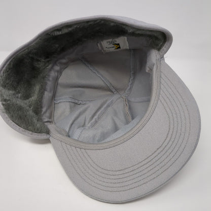 Terra Fitted Hat Gray OSFA Neck Flap Embroidered Faux Fur K-Brand