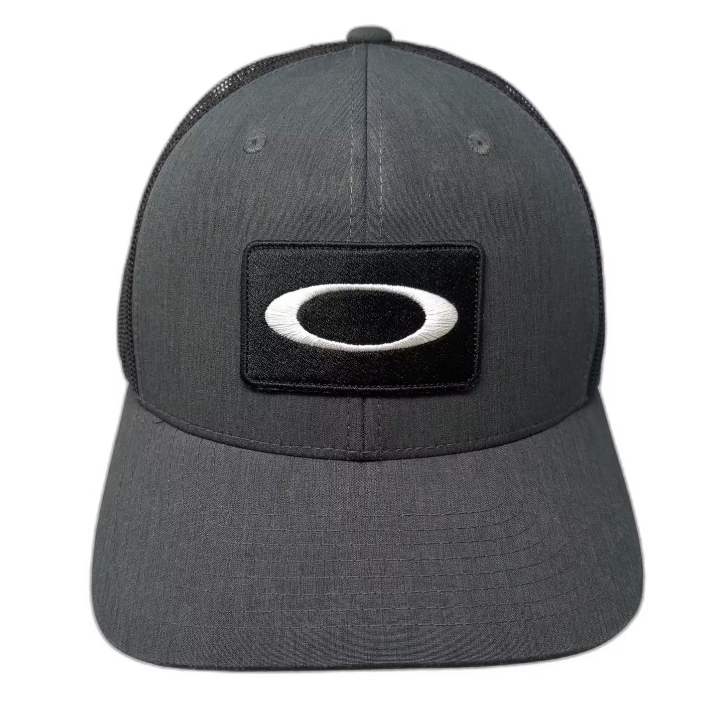 Oakley Trucker Hat Gray OS Snapback Mesh Patch Logo Adjustable Breathable Hat