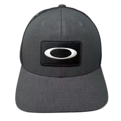 Oakley Trucker Hat Gray OS Snapback Mesh Patch Logo Adjustable Breathable Hat