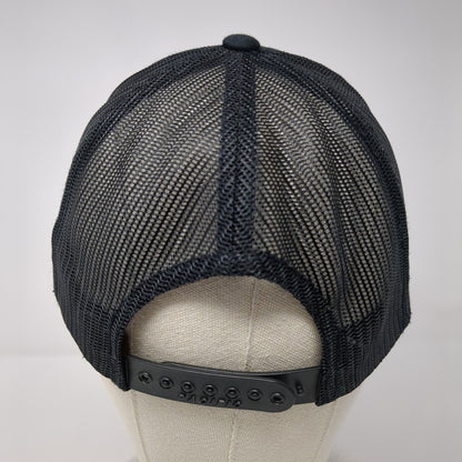 Arctic Air Snapback Trucker Hat Black OSFA Adjustable Embroidered Mesh Back