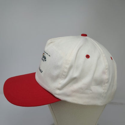 Cameo 5 Panel White Red Mount St. Helens Helicopter Mountain Hat Vintage