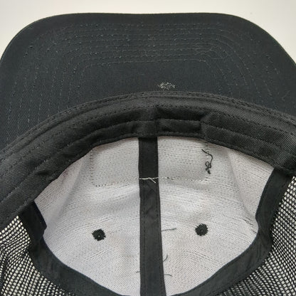 Island Crew Hawaii Trucker Hat Black White One Size Shaka Aloha Patch Mesh
