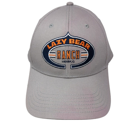Lazy Bear Ranch Strapback Hat Gray One Size Adjustable Embroidered Otto