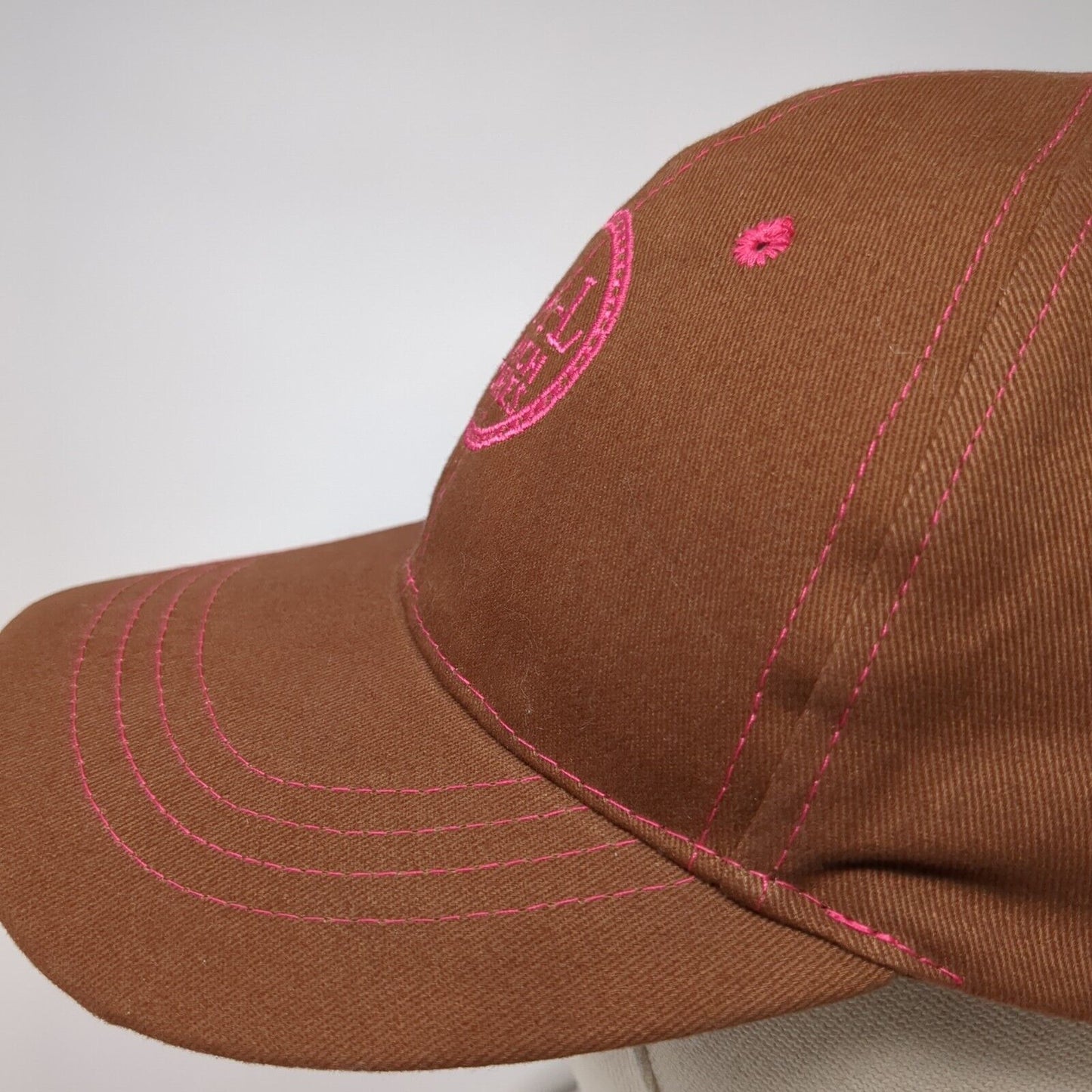 C-A-L Ranch Stores Strapback Hat Brown One Size Adjustable Embroidered Cotton