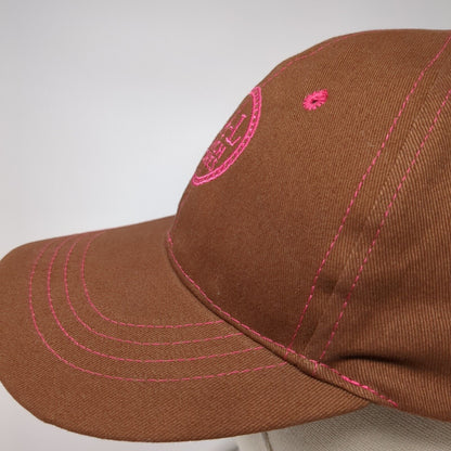 C-A-L Ranch Stores Strapback Hat Brown One Size Adjustable Embroidered Cotton