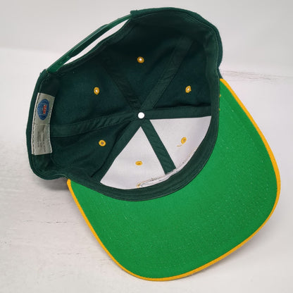 Green Bay Packers NFL ANI Snapback Hat Green One Size Flat Brim Yellow Logo Mix