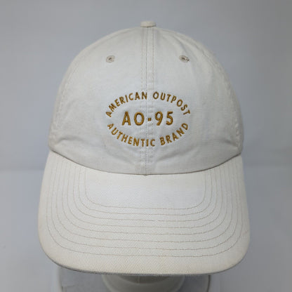 American Outpost Authentic Brand A0-95 Slideback Hat Tan OS Adjustable 6 Panel
