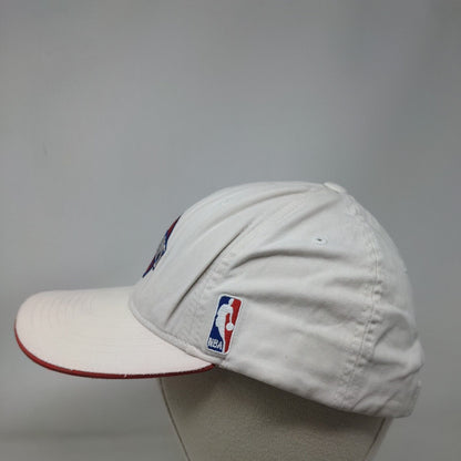 Reebok Detroit Pistons Strapback Hat White Embroidered Logo Adjustable NBA