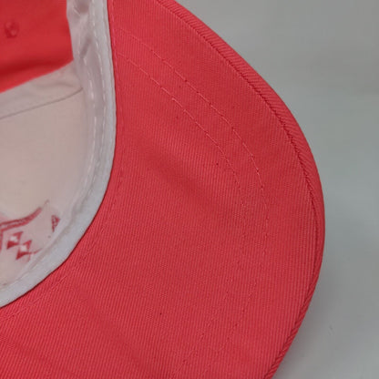 Ola Slideback Hat Pink One Size Adjustable Embroidered Vented Holes 6 Panel