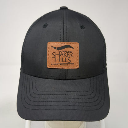 Holed Out Baseball Cap Black One Size Shaker Hills Golf Course Leather Patch Hat