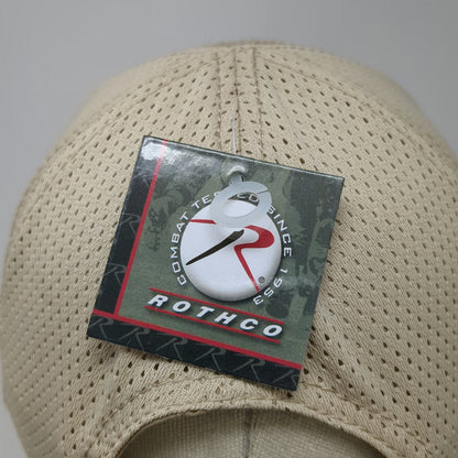 Rothco Baseball Cap Beige One Size Mesh Back Strapback Hat Blank Plain Tactical