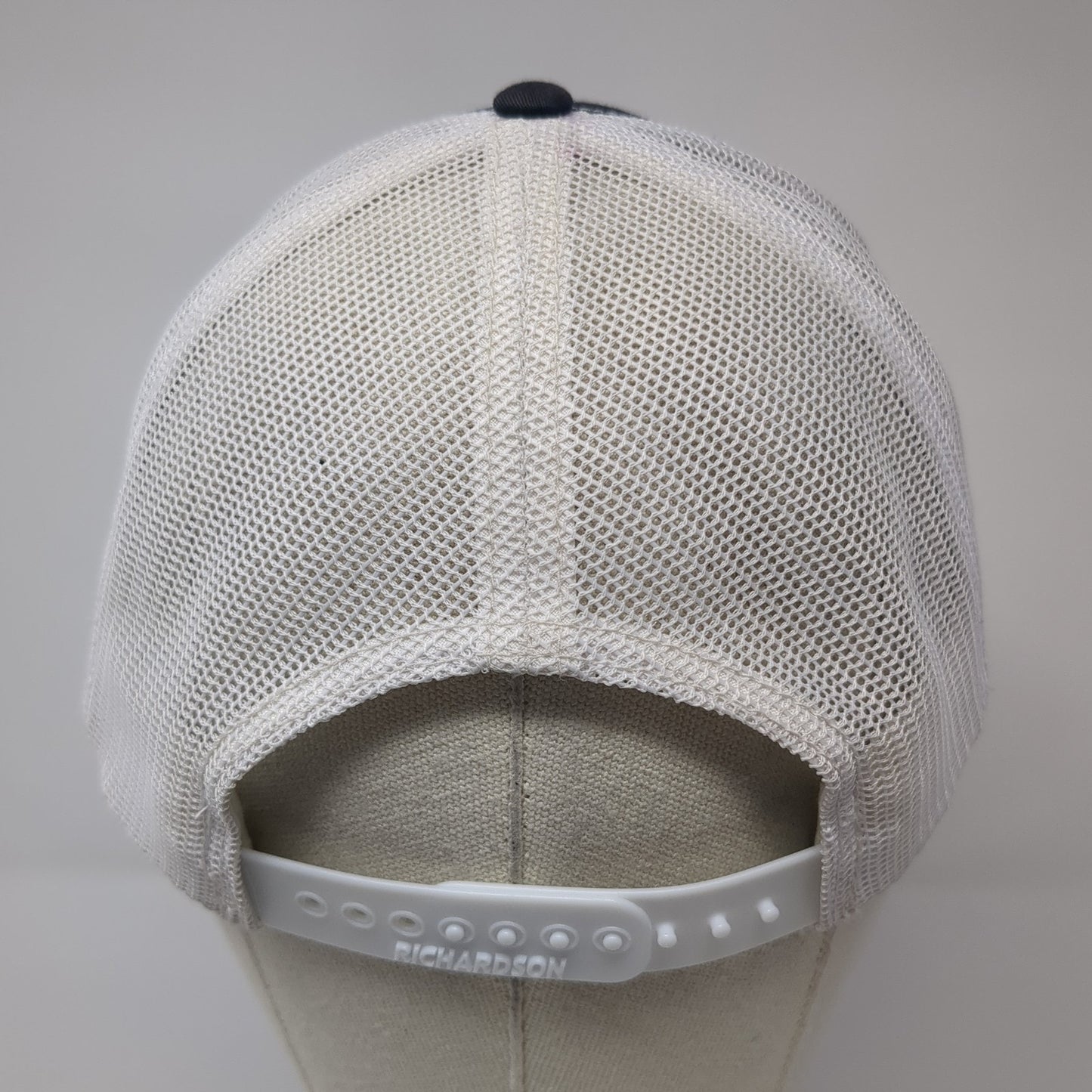 Inland Crane Snapback Trucker Hat Blue One Size Mesh Back Richardson