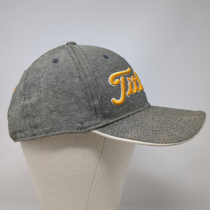 Titleist Baseball Cap Gray One Size Linen Blend Embroidered Logo Adjustable Hat