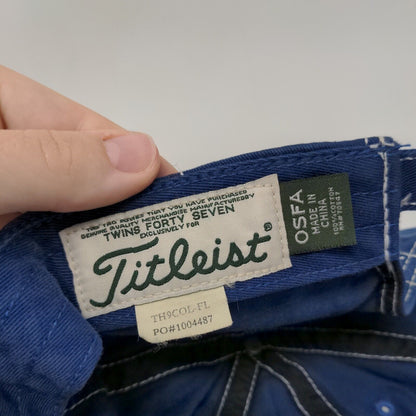 Titleist Slideback Hat Blue OSFA Embroidered Adjustable Vent Holes