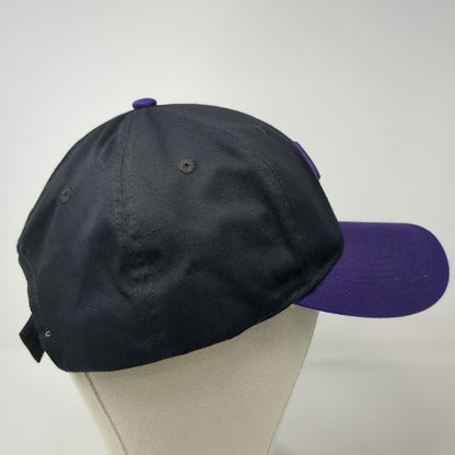 Colorado Rockies MLB OC Sports Baseball Cap Black Purple One Size Strapback Hat