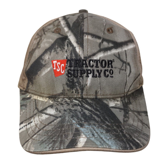 TSC Tractor Supply Co. Strapback Hat Camouflage OSFA Adjustable Embroidered