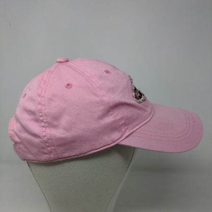 Team Realtree Women's Strapback Hat Pink OSFM Embroidered Logo 100% Cotton