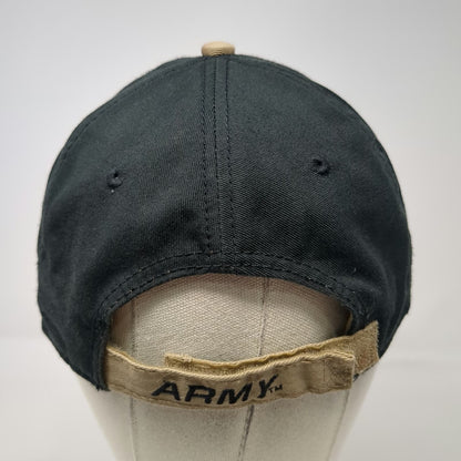 Army Black Knights NCAA The Game Hat Cap Black Gold OSFM Flame Brim Strapback