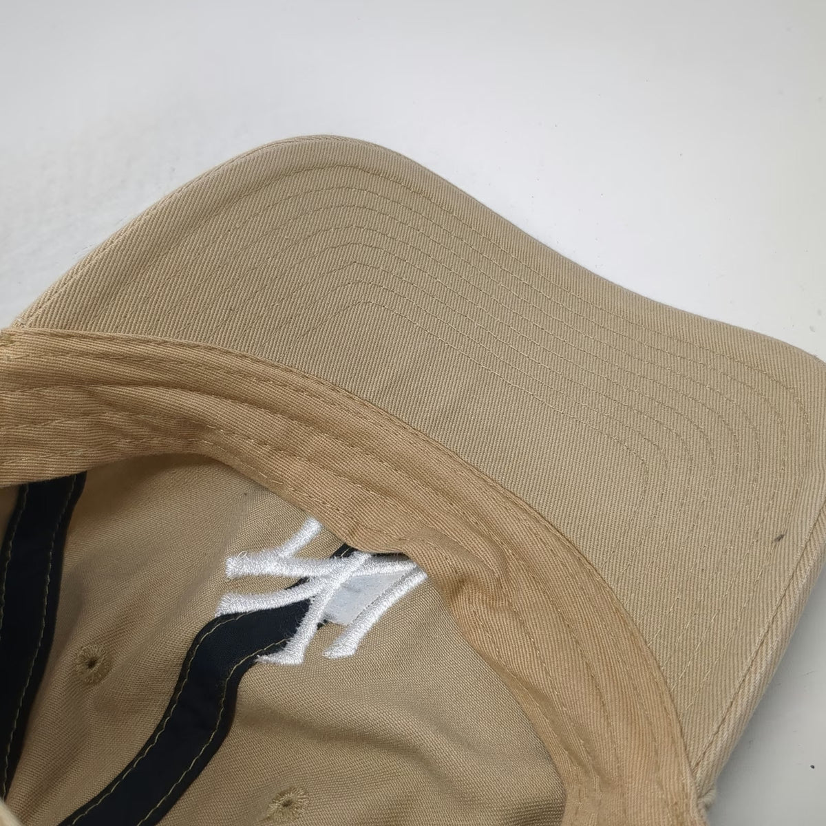New York Yankees MLB '47 Brand Baseball Cap Beige White One Size Adjustable Hat