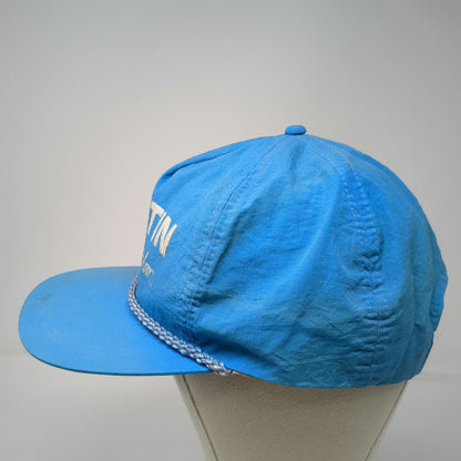 Trucker Blue Nylon Rope Snapback Martin Door America's Finest Hat Vintage OS