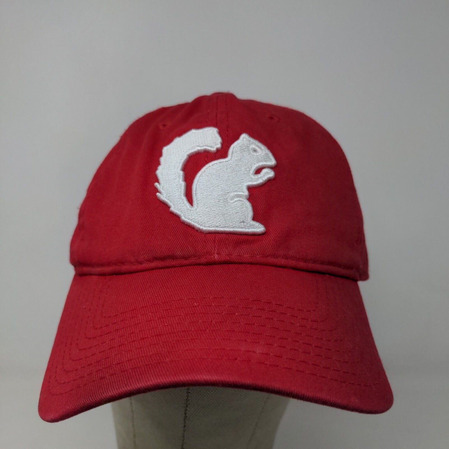 The Game Men's Slideback Hat Red Size OSFM Embroidered BG Squirrel Logo