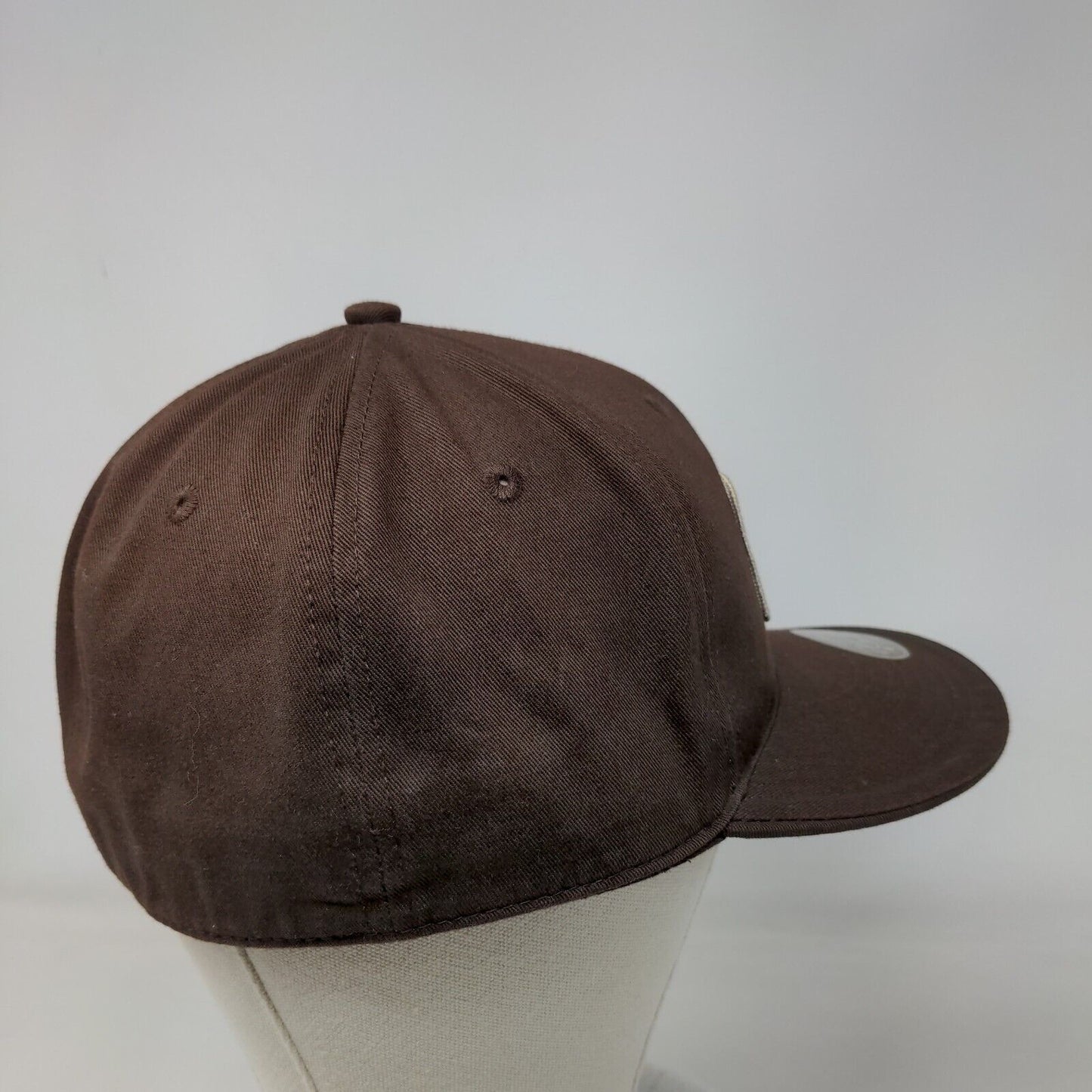 Dickies Work Clothes Patch Fitted Hat Brown Medium Solid 6 Panel
