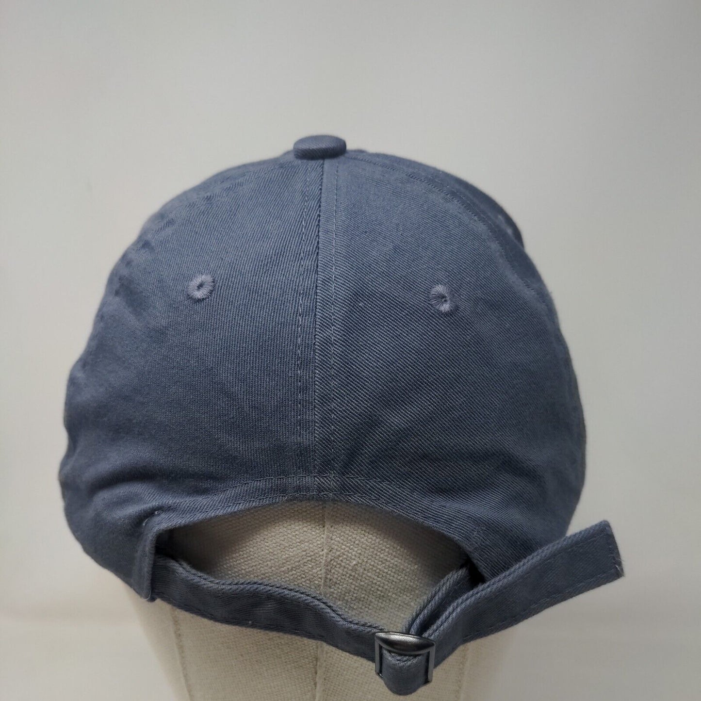 District Men's Slideback Hat Blue Embroidered K Nuggets Logo Distressed Cotton