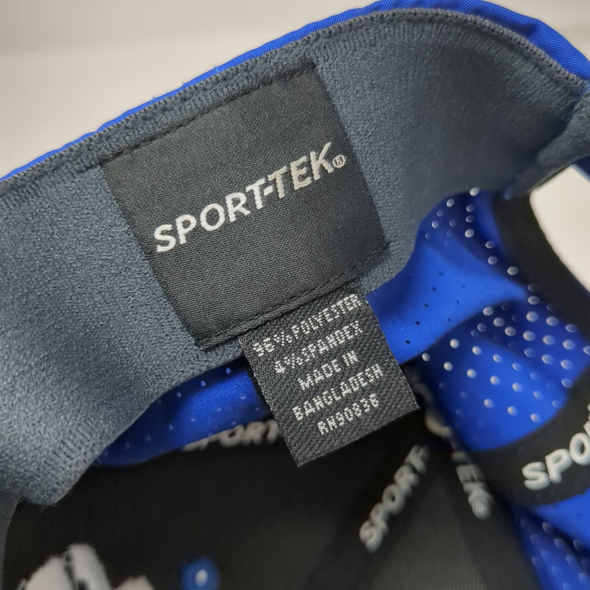 Sport-Tek Hirning GMC Blue Trucker Hat One Size Snapback Laser Cut Ventilation