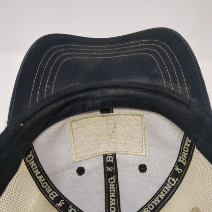 Browning Snapback Trucker Hat Multi One Size Mesh Back Colorblock