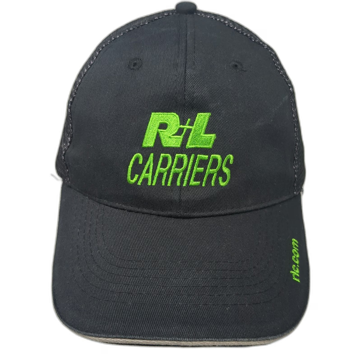 R+L Carriers Logistics Freight Black Trucker Hat One Size Mesh Back Snapback