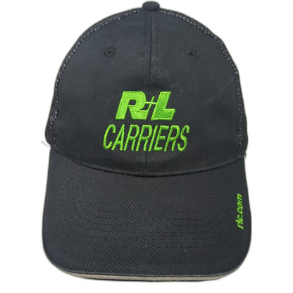 R+L Carriers Logistics Freight Black Trucker Hat One Size Mesh Back Snapback