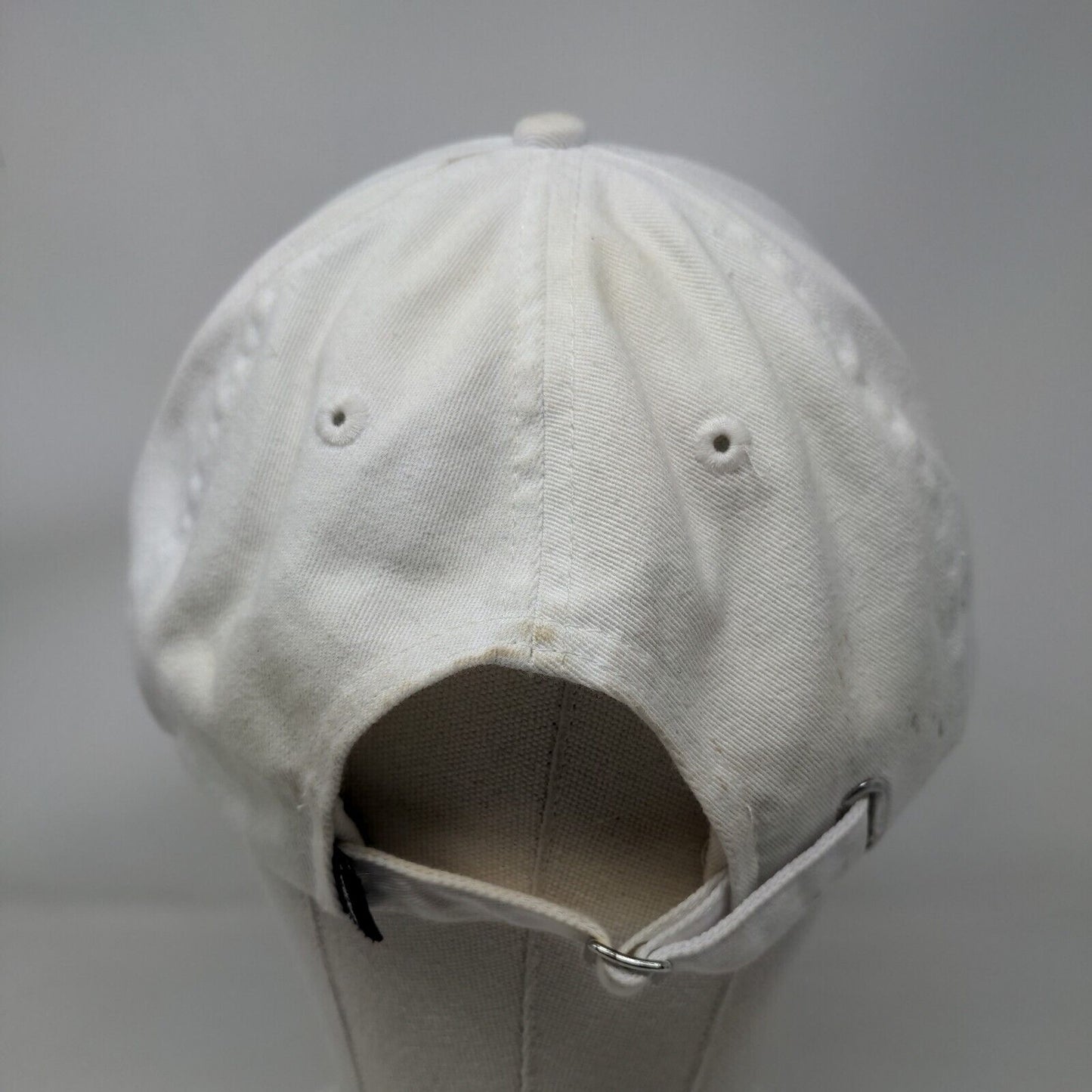 Imperial Slideback Hat White OSFA Embroidered C O Logo Adjustable