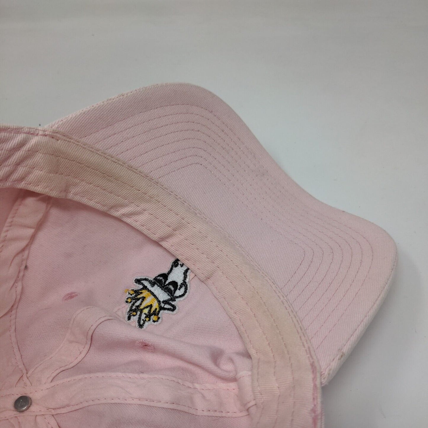 Goat USA Slideback Hat Pink OSFA Embroidered Adjustable Vent Holes