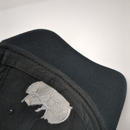 RMEF Snapback Hat Black One Size Adjustable Embroidered Vented Holes 6 Panel