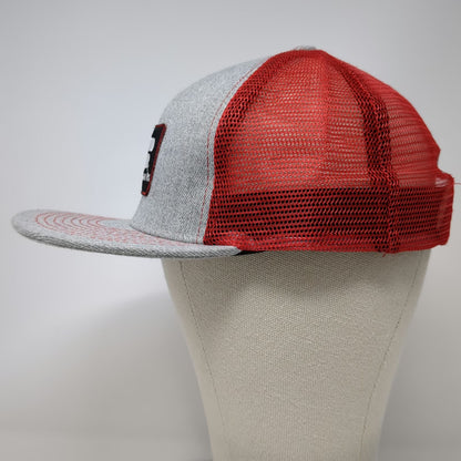 Buck's Bags Trucker Hat Gray Red One Size Farm Bureau Ins Idaho Mesh Snapback