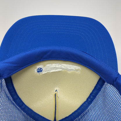 Blue Cross of Idaho Snapback Trucker Hat Blue One Size Adjustable Mesh Back Rope