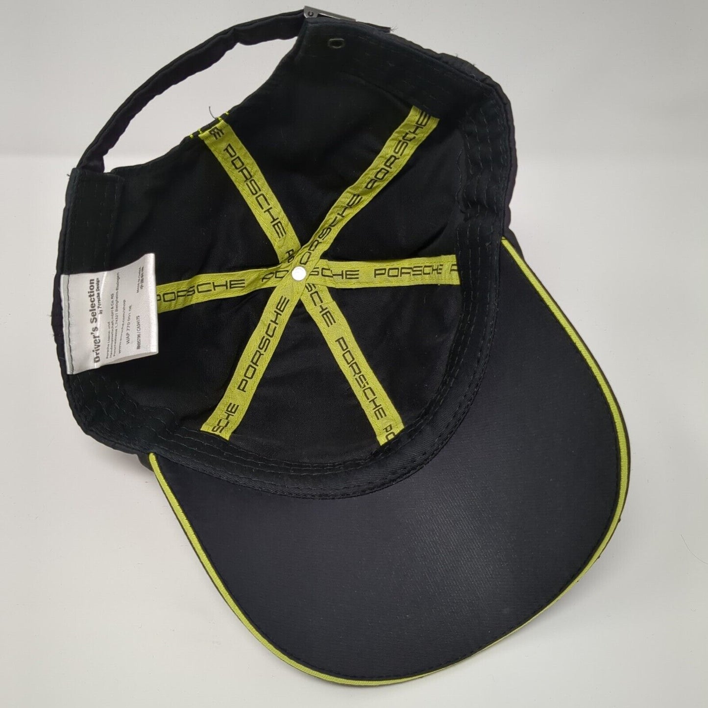 Driver's Selection Porsche Slideback Hat Black 918 Spyder Embroidered Logo