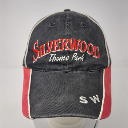 Silverwood Theme Park Strapback Hat Black One Size Adjustable Triangle
