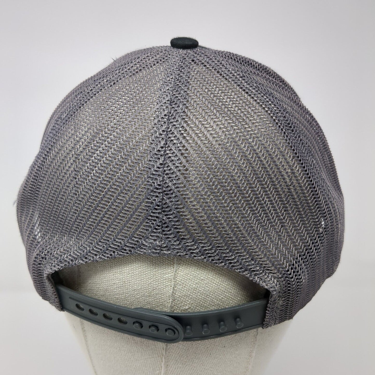 Salute Apparel Snapback Trucker Hat Black One Size Embroidered Logo